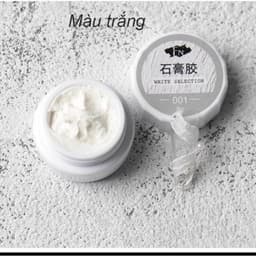 Gel xi măng nail vẽ móng sẵn 2 màu đen - trắng Gel Thạch Cao Trang Trí Móng 2