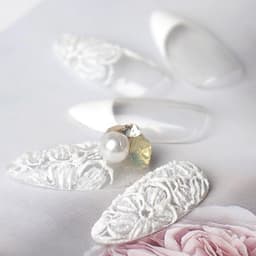 Gel xi măng nail vẽ móng sẵn 2 màu đen - trắng Gel Thạch Cao Trang Trí Móng 5