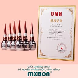Sơn gel Mxbon đỏ chính hãng tone đỏ 6 màu tôn da, chất gel đậm đặc không ánh tím ( lẻ 1 màu ) 6