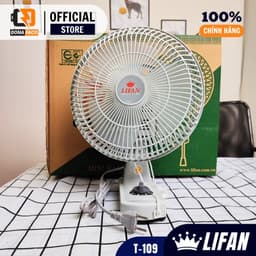 Quạt treo tường mini Lifan T-109 cánh 20cm 22W 3 cấp gió để phòng bếp phòng học phòng làm việc 8
