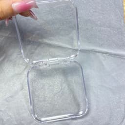 Hộp đựng nailbox móng tay, hộp mica nail box trong suốt hình vuông, hộp đựng nailbox 2