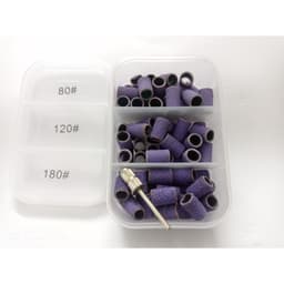 Vỏ nhám tím mài móng, hộp 75 lõi chà nhám tím, đầu mài nhám tím làm nail - đầu mài nhám 2