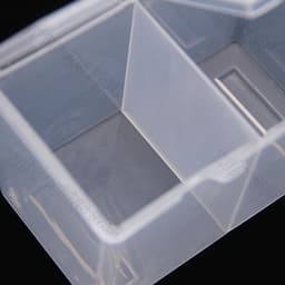 Khay nhựa đựng giấy lau gel, dụng cụ nail 2 ngăn có nắp chuyên dụng 5