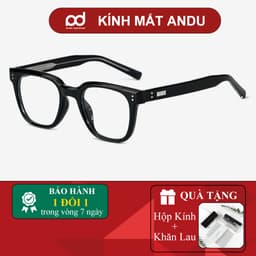 Gọng kính cận thời trang nam nữ ANDU EYEWEAR dáng vuông chống tia UV chất liệu nhựa cao cấp - 91AD36 1