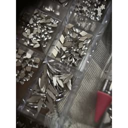 Khay 500 Viên Đá Nail Chân Bằng Mix Siêu Sáng Trang Trí Đính Móng NAIL 6