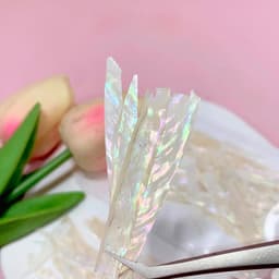 Xà cừ trắng trang trí móng - Sét xà cừ thanh dài 4