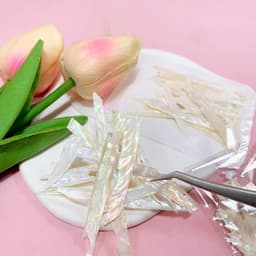 Xà cừ trắng trang trí móng - Sét xà cừ thanh dài 5