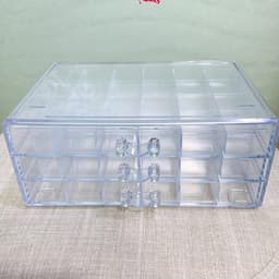Khay MeKa Đựng Charm, Đá Nail 3 Tầng, 5 Tầng Khay Màu Trắng 6