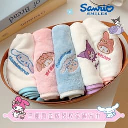 Set 5 khăn mặt Sanrio mềm mịn sợi kháng khuẩn 30x30cm GIA DỤNG VĨNH NGÂN 2