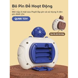 Pop It Điện Tử Đồ Chơi Bấm Nút Cho Bé Tiếng Anh Hình Gấu Nâu Phi Hành Gia 999 Cấp Độ Tặng Sinh Nhật 2
