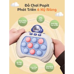 Pop It Điện Tử Đồ Chơi Bấm Nút Cho Bé Tiếng Anh Hình Gấu Nâu Phi Hành Gia 999 Cấp Độ Tặng Sinh Nhật 3