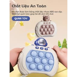 Pop It Điện Tử Đồ Chơi Bấm Nút Cho Bé Tiếng Anh Hình Gấu Nâu Phi Hành Gia 999 Cấp Độ Tặng Sinh Nhật 4