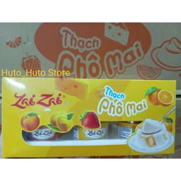 Thạch Phô Mai Đức Hạnh Zai Zai Hộp Có 6 Vị  – Thạch Phô Mai Mát Lạnh, Béo Ngậy, Nhiều Vị Trái Cây, Ăn Vặt Cực Ngon 6