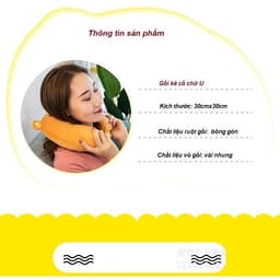 Gối kê cổ chữ U hình thú (giao ngẫu nhiên). LMS 6