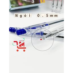 Hộp 24 Cây Viết Bi Bấm G-Star 4A Ngòi 0.5mm Mực Xanh, Viết Êm, Màu Mực Tươi, Chất Lượng Tốt 5