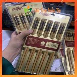 Đũa tre- Đũa dừa cao cấp- đũa ăn cơm- 1 bịch 10 đôi 2