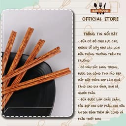 Đũa tre- Đũa dừa cao cấp- đũa ăn cơm- 1 bịch 10 đôi 4