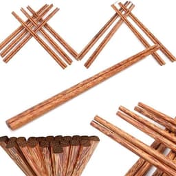 Đũa tre- Đũa dừa cao cấp- đũa ăn cơm- 1 bịch 10 đôi 5
