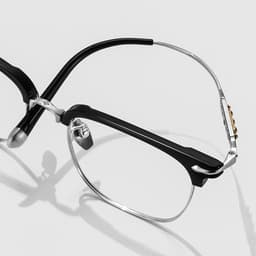 Gọng kính cận thời trang nam nữ NARO EYEWEAR dáng brownline vuông chất liệu Titan 00AD251 4