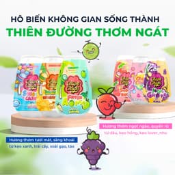 Sáp Thơm Phòng Chupa Chups Thái Lan 230g Làm Thơm, Khử Mùi Hôi Phòng, Hương Kẹo Ngọt, Trái Cây 3