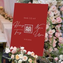 Bảng Cổng Cưới (Link 1)Bảng Đón Khách Để Cổng Cưới, Bảng Chào Đám Cưới, Bảng Welcome Đám Cưới 5