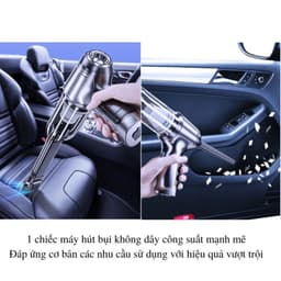 Máy Hút Bụi Cầm Tay Không Dây Nhật Bản TAMASHIO 6 Đầu Hút, Máy Hút Bụi Ô Tô, Giường Nệm BH 12 Tháng 3