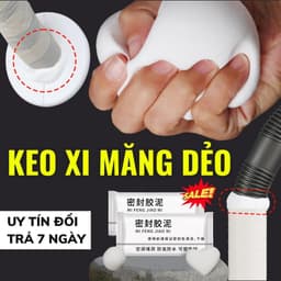 [Quà Tặng] 1 Gói keo Xi Măng Dẻo Đa Năng, bịt kín mọi khe hở, ống nước, mái tôn trong nhà, 5