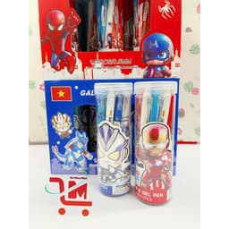 Lon 12 Cây Bút Gel Bấm Xoá Được Mẫu Hoạt Hình Cho Bé Trai, Mực Màu Xanh,Tím,Ruột Bút Thay Thế Được (Mẫu Ngâu Nhiên) 2