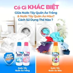 Tẩy Mốc Quần Áo Hygiene Nước Tẩy Trắng Quần Áo Trắng và Màu 500ml Thái Lan 3