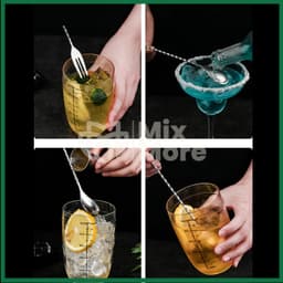 Muỗng khuấy 2 đầu inox 304, thìa barspoon pha cooktail, cà phê, trà cao cấp, sang trọng Mixmore 7