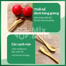 Combo 10 muỗng,thìa khuấy inox 304 cán dài dùng pha cà phê,trà cao cấp sang trọng Mixmore 3