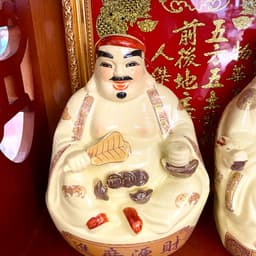 Tượng Thần Tài Thổ Địa Rồng Việt cao cấp màu vàng ngà, giá rẻ hấp dẫn! 8
