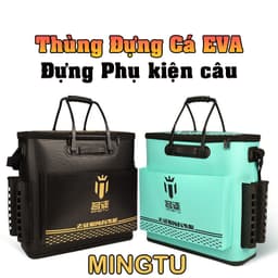 Thùng Đựng Cá Đa Năng MINGTU 50cm, thùng đựng dụng cụ câu cá gấp gọn tiện dụng 3 màu BB65 1