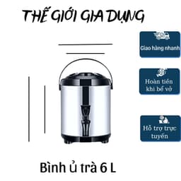 Bình ủ trà sữa inox - Bình nhiệt đựng trà sữa cao cấp có 3 chân  6l-8l-10l-12l 2