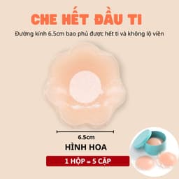 Hộp 5 Cặp Miếng Dán Ngực Silicone Bảo Vệ Ti Chống Lộ Viền An Toàn Cho Da Sử Dụng Được Nhiều Lần Lê Ngọc 348 2