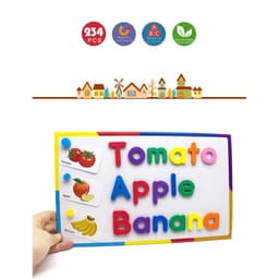 Bảng Chữ Cái Nam Châm 238 Chi Tiết Có Từ Tính Tặng Kèm Bảng Trắng Cho Bé 4