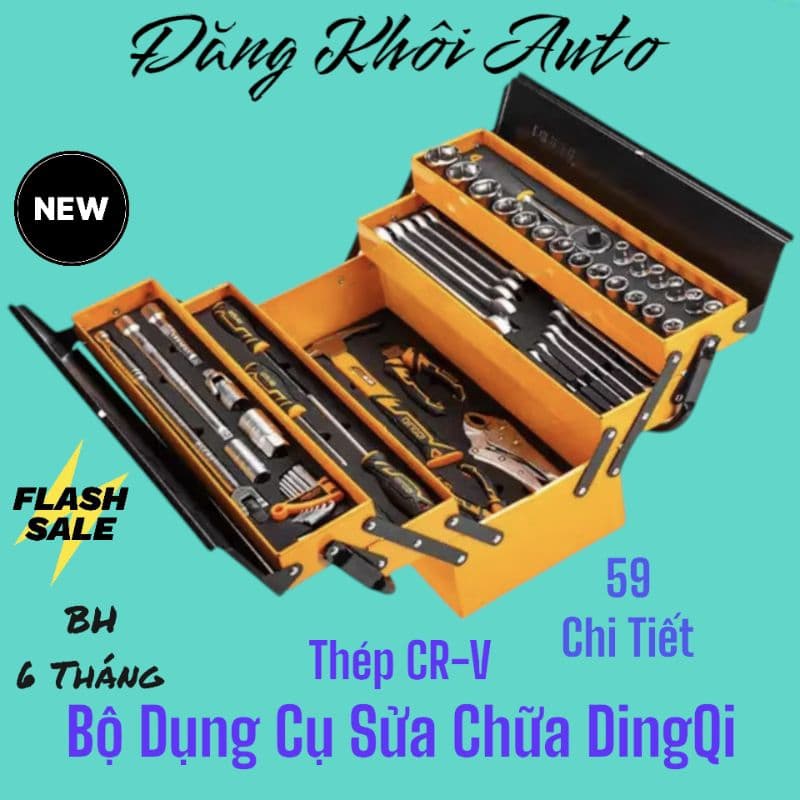 Bộ Dụng Cụ Sửa Chữa Đa Năng DingQi 59 Chi Tiết Cao Cấp