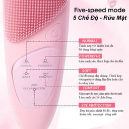 Máy Rửa Mặt Massage HAIZIN ion đa chức năng chống nước làm sạch sâu công nghệ IPX7, BH 12 tháng 4