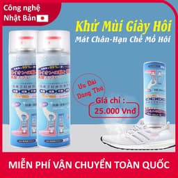 Bình Xịt Khử Mùi Hôi Chân Hôi Giày Hạn Chế MỒ HÔi CHÂN Kháng Khuẩn Mát Lạnh Hương Thêm Giữ Cực Lâu Dài 2