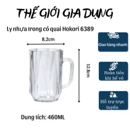 Ly nhựa trong- ly bia- ly có quay cầm tay 3