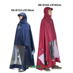 Áo mưa cánh dơi Size Đại bao toàn thân xe máy 2 đầu - 1 đầu + Áo mưa size to 5XL - Super Size 7