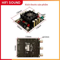Mạch Khuếch Đại Âm Thanh 2.0 Và Bluetooth 5.3 TPA3225 300Wx2 Wuzhi 3002T ( Chính Hãng Wuzhi) 5