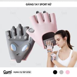 Găng Tay Sport Tập Gym Nữ Chống Trượt Tập Yoga, Gym, Goft, Đạp Xe, Đệm Silicon Cao Cấp - GT-SportNuSilicone 1