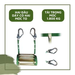 "Dây Thoát Hiểm Gấp Gọn 3m - 20m | Dây Dù Nhôm Tải 500kg, An Toàn và Dễ Dùng!" 7