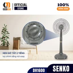 Quạt đứng lỡ senko DH1600 thân sắt, 3 cánh, hẹn giờ, gió mạnh, tiết kiệm đIện bảo hành 2 năm 6