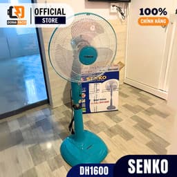 Quạt đứng lỡ senko DH1600 thân sắt, 3 cánh, hẹn giờ, gió mạnh, tiết kiệm đIện bảo hành 2 năm 8