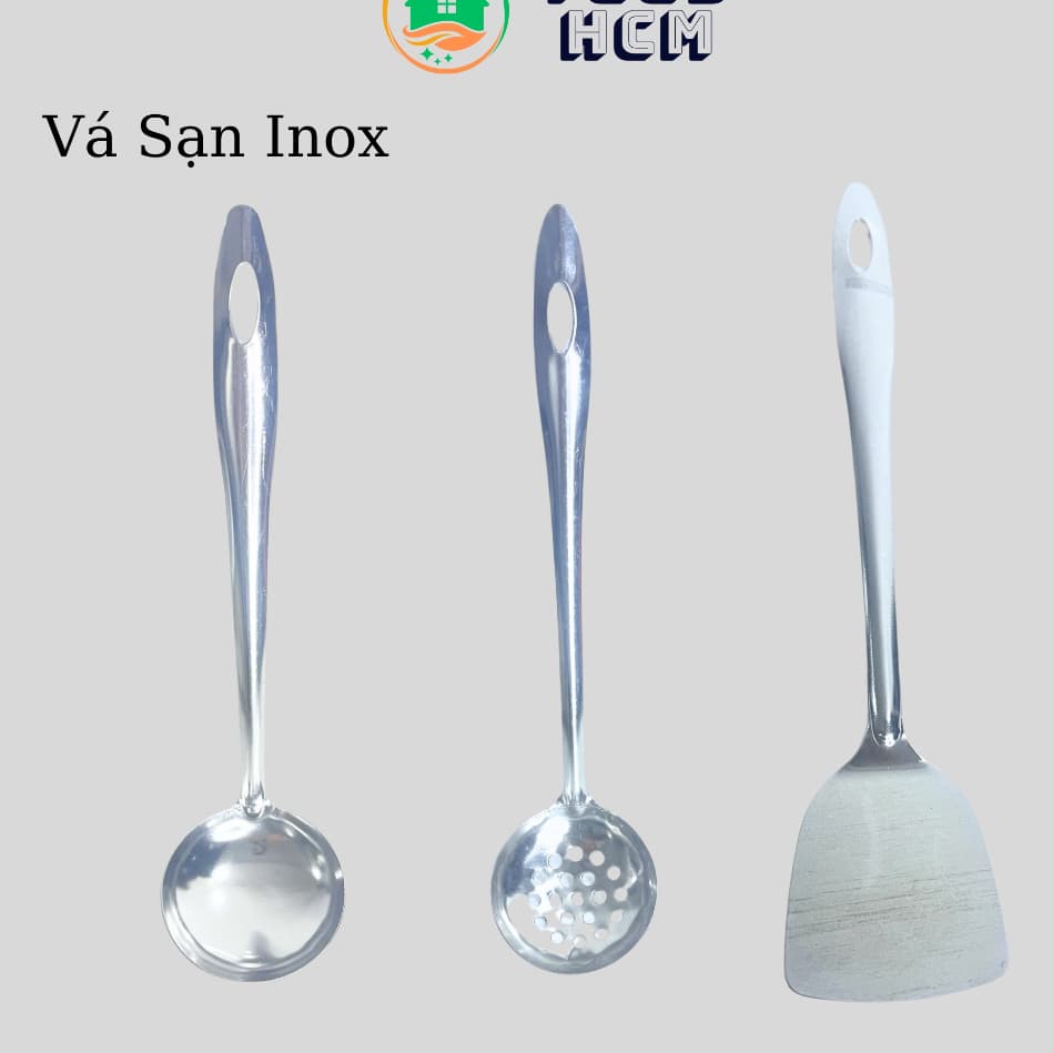 Vá Múc Canh,Vá Múc Lẩu Inox-Sạn Inox Dùng Để Chiên Xào Đồ Dùng Nhà Bếp