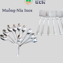 ( 10c ) muỗng nĩa inox cán dài không han dỉ 2