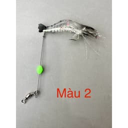 "Mồi Tôm Silicon 9cm 6g Hạt Ngọc Dạ Quang Kèm Móc Câu - Lựa Chọn Hoàn Hảo cho Câu Cá" 2