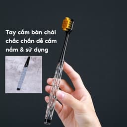 COMBO 6 Bàn chải đánh răng Pha Lê lông tơ mềm mại, Bàn chải than tre hoạt tính Nhật Bản chải Êm Sạch 5